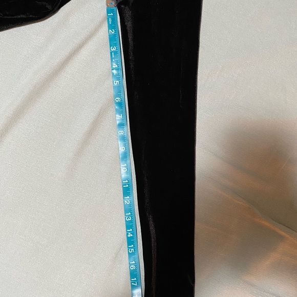 Velvet Long-Sleeve Surplice Bodysuit - Picture 8 of 9